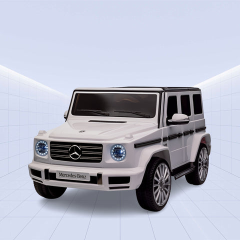 Licensed Mercedes G63 4x4 12V Kids Ride-on SUV / Car (WHITE)