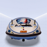 Ultimate 360° Spinning Bumper Car - Fun, Safe, and Music-Filled Adventures for Kids (White)