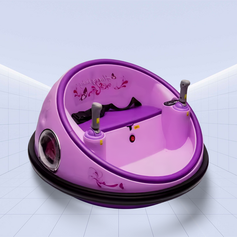 Ultimate 360° Spinning Bumper Car - Fun, Safe, and Music-Filled Adventures for Kids (Purple)