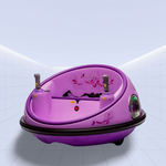 Ultimate 360° Spinning Bumper Car - Fun, Safe, and Music-Filled Adventures for Kids (Purple)
