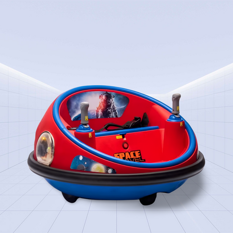 Ultimate 360° Spinning Bumper Car - Fun, Safe, and Music-Filled Adventures for Kids (Red)