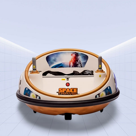 Ultimate 360° Spinning Bumper Car - Fun, Safe, and Music-Filled Adventures for Kids (Yellow)