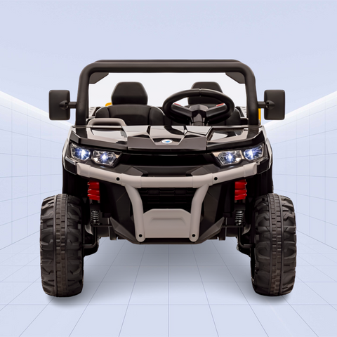 Licensed Kids' Ride-On 6-Wheel Tipper Truck – 24V Off-Road Adventure Vehicle (Black)