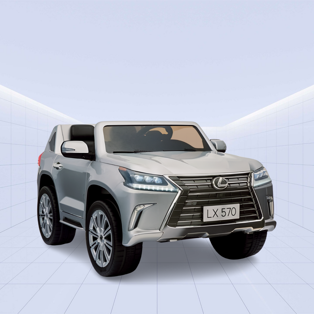 Lexus LX 570 Licensed Ride-On Car for Kids: The Ultimate Luxury Experience on Wheels (Silver)