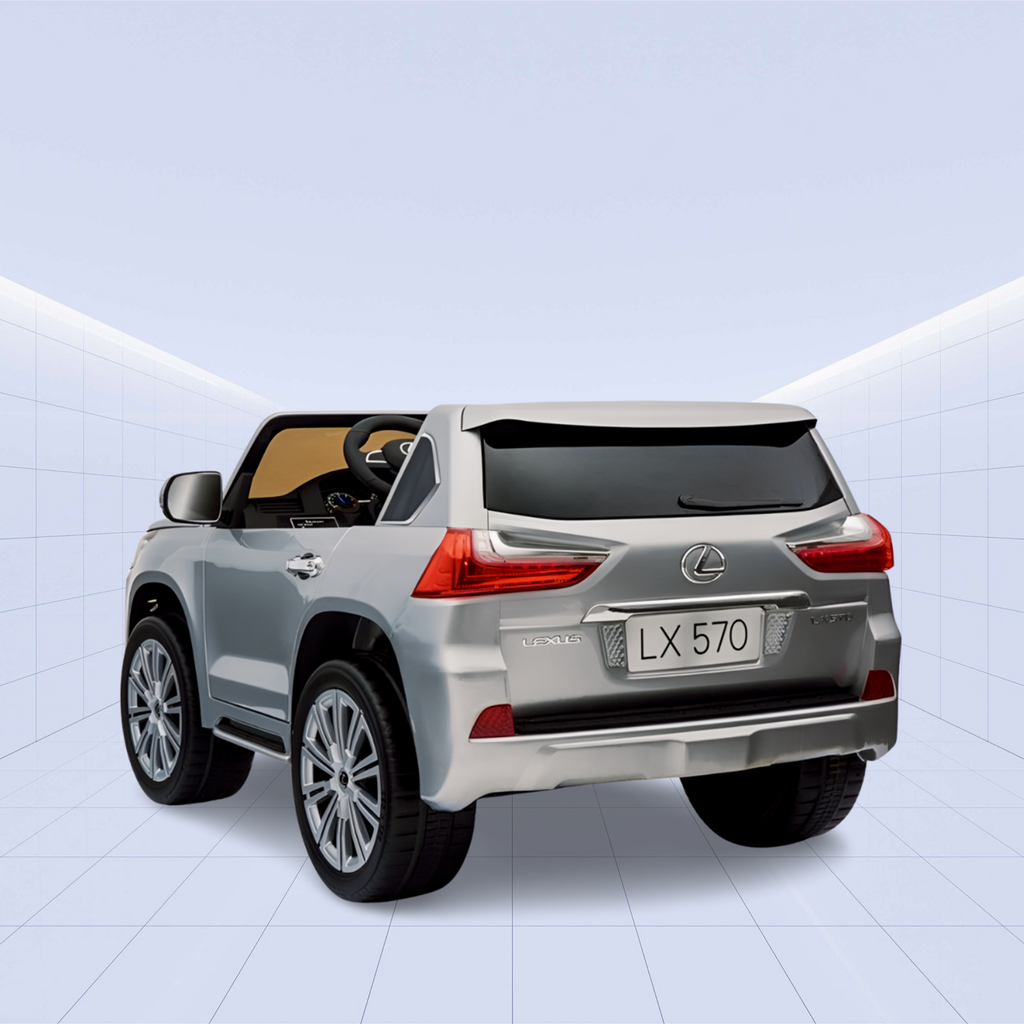 Lexus LX 570 Licensed Ride-On Car for Kids: The Ultimate Luxury Experience on Wheels (Silver)