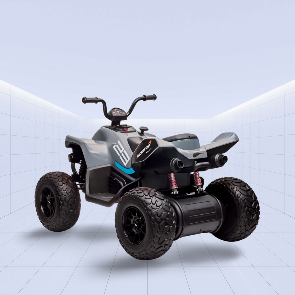McLaren-Inspired Kids' Electric Ride-On Quad Bike – The Perfect Blend of Style and Fun (Grey)
