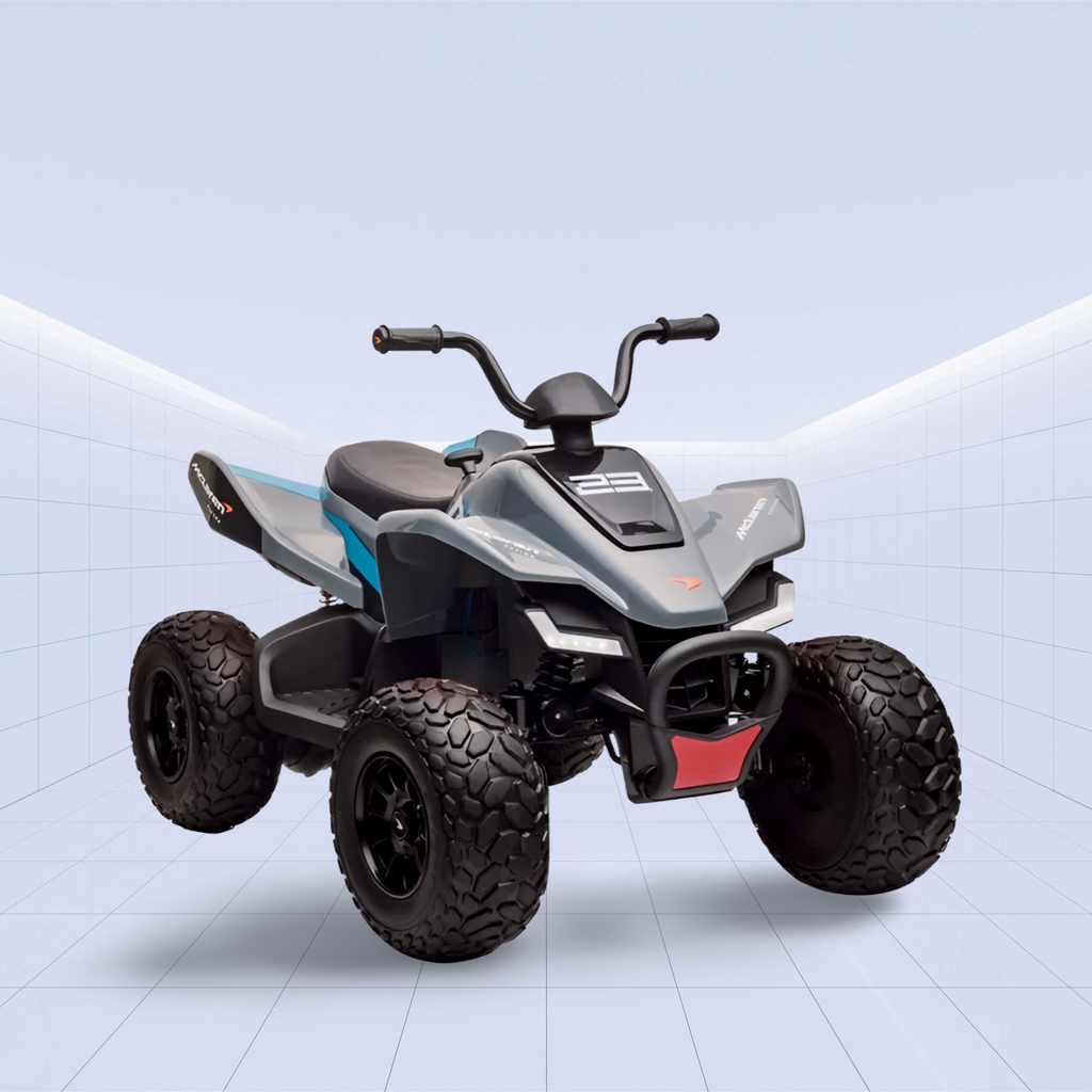 McLaren-Inspired Kids' Electric Ride-On Quad Bike – The Perfect Blend of Style and Fun (Grey)