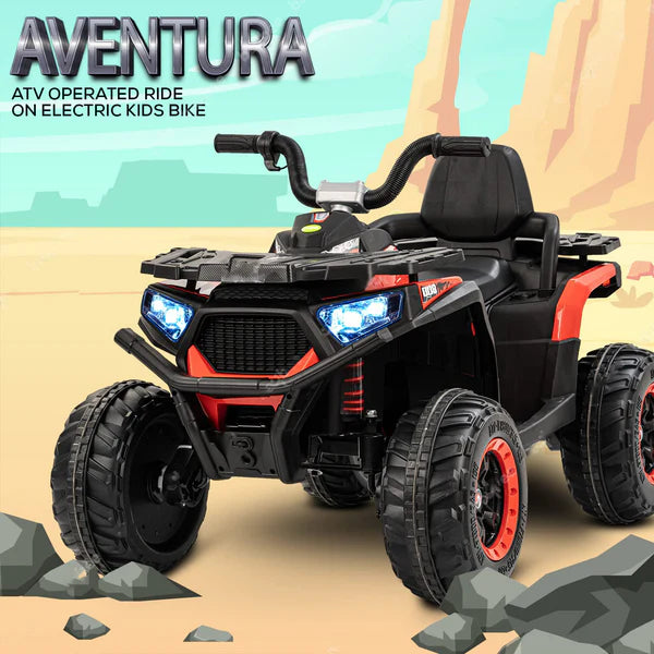 Aventura Monster ATV Ride-On for Kids – The Ultimate Off-Road Adventure Experience (Red)
