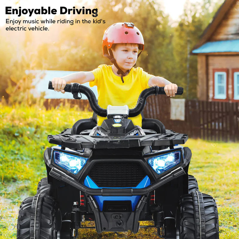 Aventura Monster ATV Ride-On for Kids – The Ultimate Off-Road Adventure Experience (Blue)