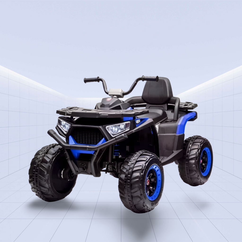 Aventura Monster ATV Ride-On for Kids – The Ultimate Off-Road Adventure Experience (Blue)