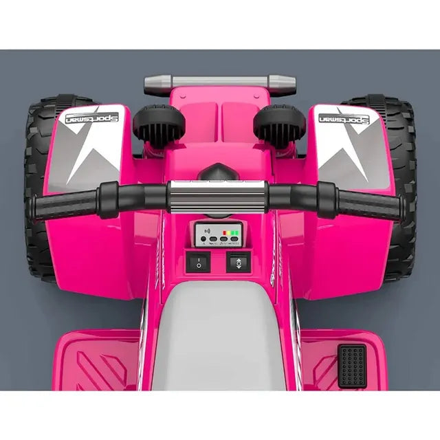 Electric Ride-On Quad Bike for Kids – Perfect for Little Adventurers (Pink)
