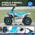 Electric Ride-On Quad Bike for Kids – Perfect for Little Adventurers (White)