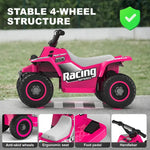 Electric Ride-On Quad Bike for Kids – Perfect for Little Adventurers (Pink)