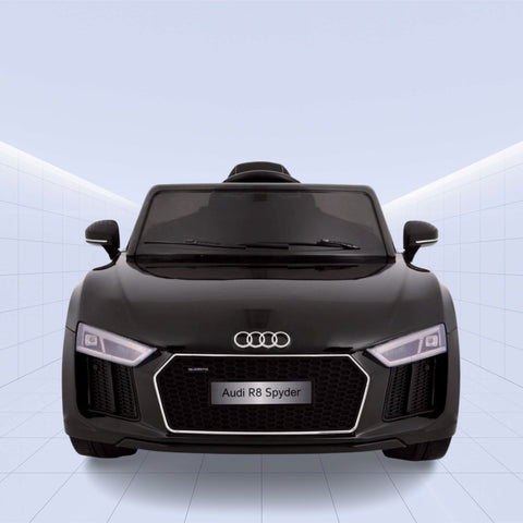 Sporty Kids Ride-On Car: Audi R8 Spyder with Remote Control 12V (BLACK)
